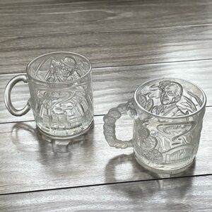 Batman Forever McDonalds Clear Glass Mug Set